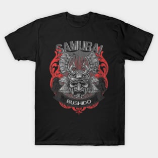 Samurai Warrior Mask Japanese Bushido Dragon Oni Knight Streetwear Urban 600 T-Shirt